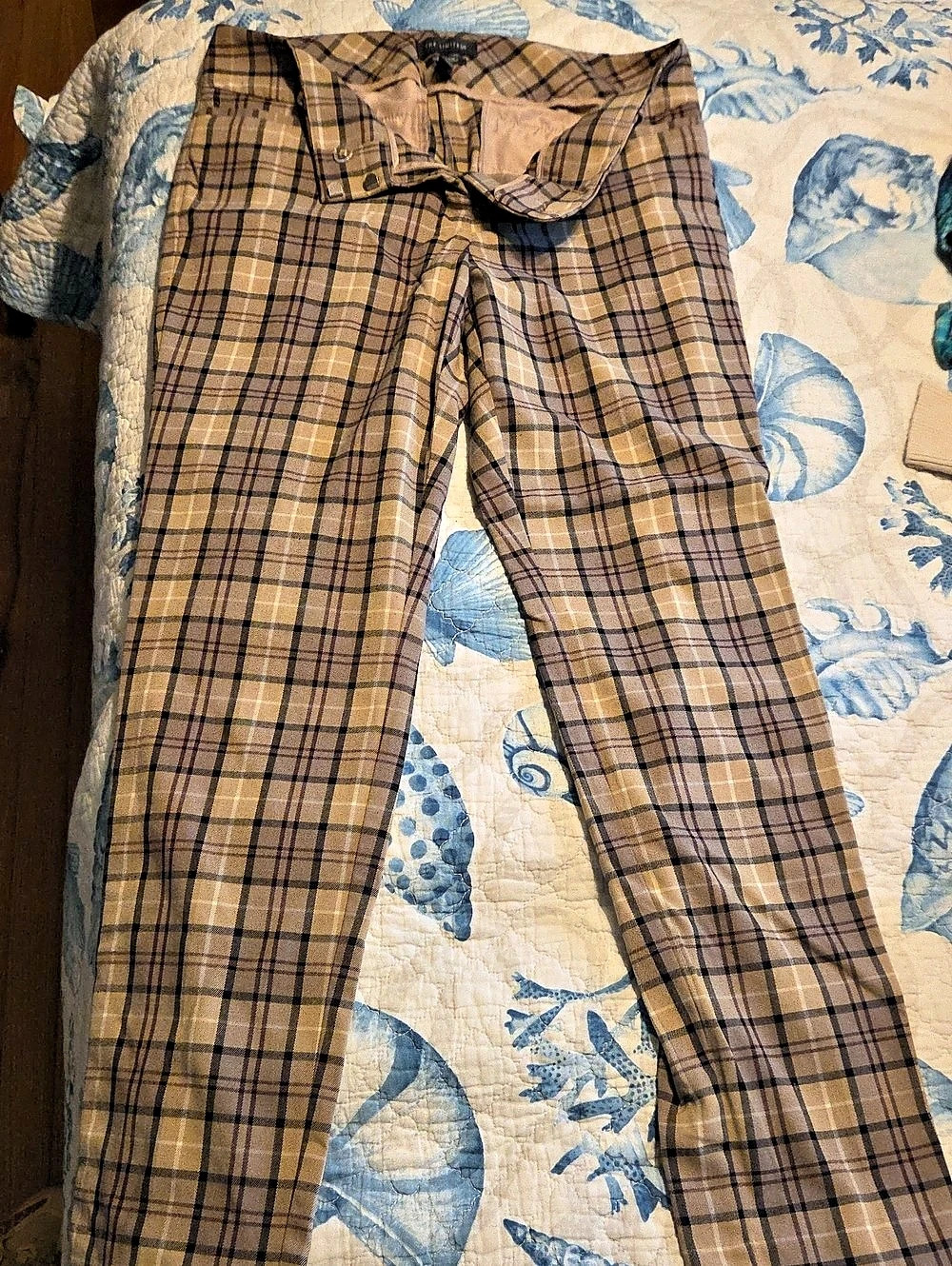The Limited The New Drew Plaid Skinny Pants Brown & Black Size 6